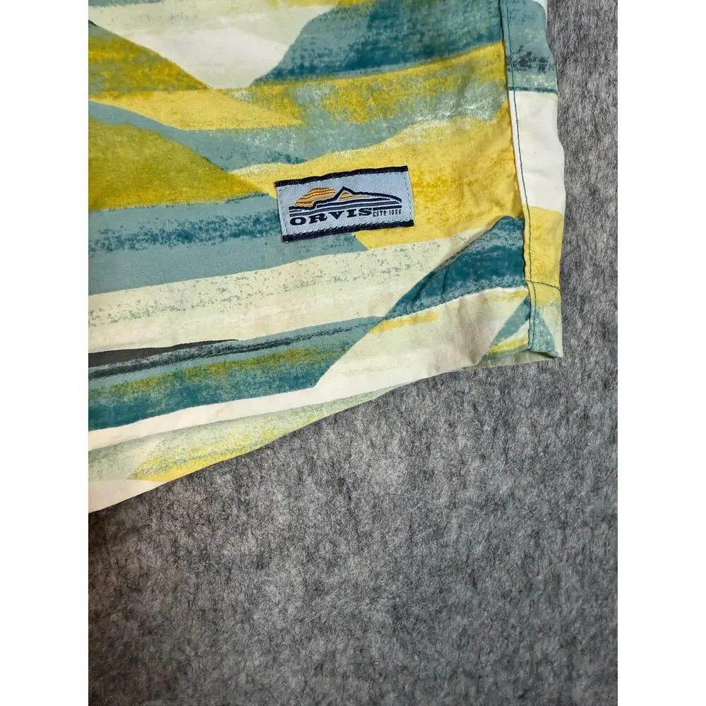 Orvis Mens Ultralight Trout Bum Mesh Lined Back Pocket Swimming Trunks - Large